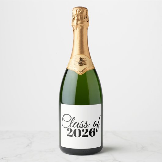 Étiquette de bouchon de champagne de remise de dip (Devant)