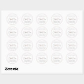 Étiquette de bougie à bordure rose en écriture cur (Feuille)