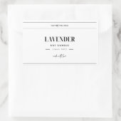 Étiquette de bougie artisanal | Personnalisable (Sac)