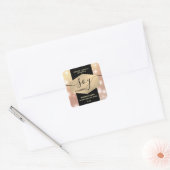 Étiquette de bougie au soja à script scintillant é (Enveloppe)