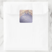 Étiquette de bougie au soja avec écriture élégante (Sac)
