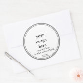 Étiquette de bougie blanc vierge Modèle (Enveloppe)