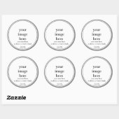 Étiquette de bougie blanc vierge Modèle (Feuille)