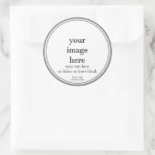 Étiquette de bougie blanc vierge Modèle (Sac)