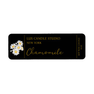 Étiquette de bougie Chamomile