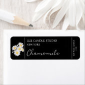 Étiquette de bougie Chamomile (En situation)