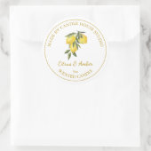 Étiquette de bougie d'agrumes maison en or | Blanc (Sac)