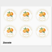 Étiquette de bougie d'agrumes maison en or | Blanc (Feuille)