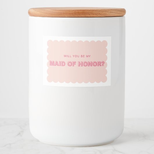 Étiquette de bougie de femme de chambre à coucher  (Devant)