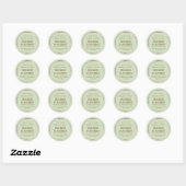Étiquette de bougie de ferme à bordure dorée craqu (Feuille)