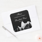 Étiquette de bougie de la forêt de pins (Enveloppe)