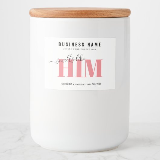 Étiquette de bougie de luxe personnalisé (Devant)