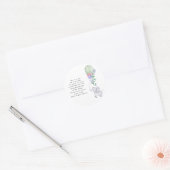 Étiquette de bougie de prière Ballon Aquarelle, Él (Enveloppe)