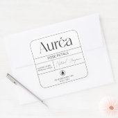 Étiquette de bougie du logo du produit moderne (Enveloppe)