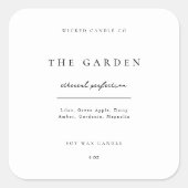 Étiquette de Bougie Entreprise Produit Autocollant (Devant)