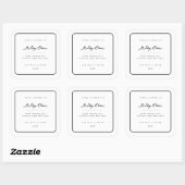 Étiquette de Bougie Entreprise Produit Autocollant (Feuille)