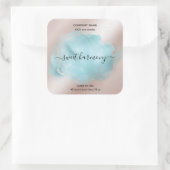 Étiquette de bougie étiquette de  de pot turquoise (Sac)