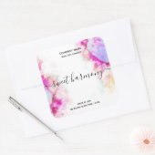 Étiquette de bougie étiquette rose étiquette or  (Enveloppe)