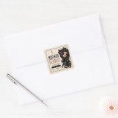 Étiquette de bougie fleuriste de luxe de minuit | (Enveloppe)