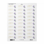 Étiquette de bougie Lavender (Feuille entière)