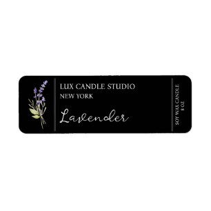 Étiquette de bougie Lavender