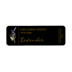Étiquette de bougie Lavender