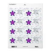 Étiquette de bougie maison (Feuille entière)