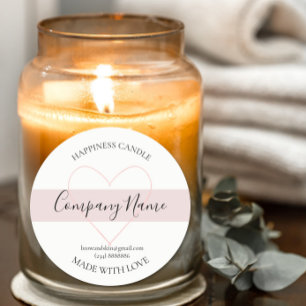 Étiquette de bougie maison personnalisé