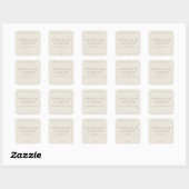 Étiquette de bougie minimaliste (Feuille)