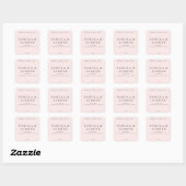 Étiquette de bougie minimaliste (Feuille)