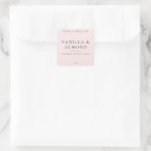 Étiquette de bougie minimaliste (Sac)