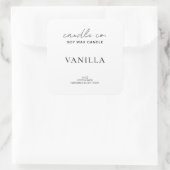Étiquette de bougie minimaliste élégante (Sac)