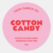 Étiquette de bougie minimaliste tendance moderne (Devant)