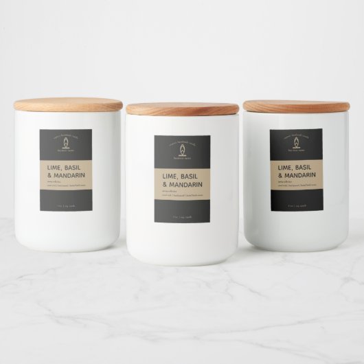 Étiquette de bougie moderne (Bouteilles)