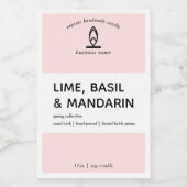 Étiquette de bougie moderne (Étiquettes simples)