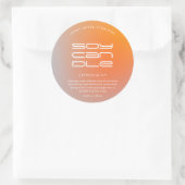 Étiquette de bougie moderne dégradé (Sac)