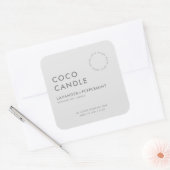 Étiquette de bougie moderne minimaliste (Enveloppe)