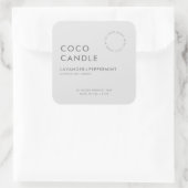 Étiquette de bougie moderne minimaliste (Sac)
