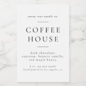 Étiquette de bougie moderne ou étiquette alimentai (Étiquettes simples)