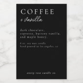 Étiquette de bougie moderne ou étiquette alimentai (Étiquettes simples)