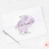 Étiquette de bougie moderne produit lavande jar ét (Enveloppe)