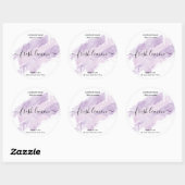 Étiquette de bougie moderne produit lavande jar ét (Feuille)