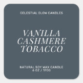 Étiquette de bougie moderne sticker produit minima (Devant)