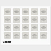 Étiquette de bougie moderne sticker produit minima (Feuille)