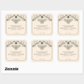 Étiquette de bougie Olive Gothic Witchy Tarot Hone (Feuille)