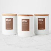 Étiquette de bougie ou d'aliment de style rétro mo (Bouteilles)