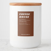 Étiquette de bougie ou d'aliment de style rétro mo (Devant)