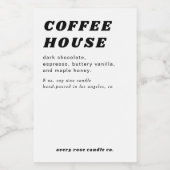 Étiquette de bougie ou d'aliment de style rétro mo (Étiquettes simples)