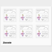 Étiquette de bougie parfumé Apothecary Sweet Pea (Feuille)