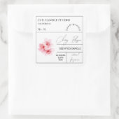 Étiquette de bougie parfumé en fleurs de cerisier (Sac)